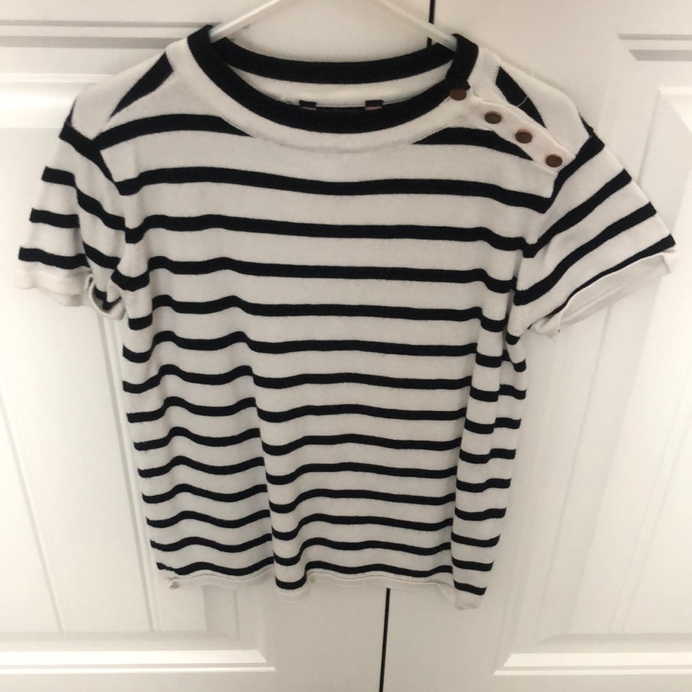 Black and white striped shirt